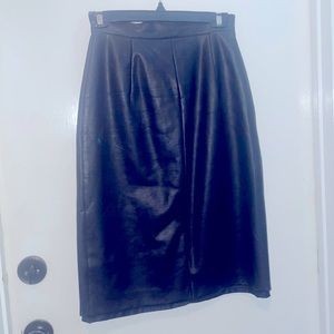 Vintage Helium Authentique Leather Pencil skirt